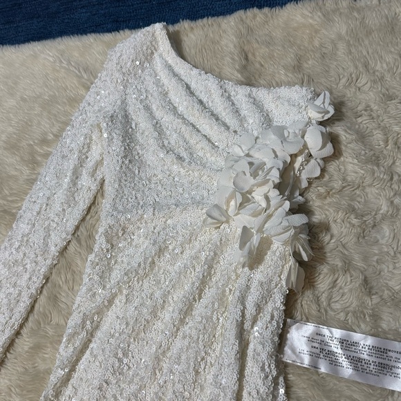 NWT Dress the Population Francis Dress in White - Size Small - Picture 6 of 9